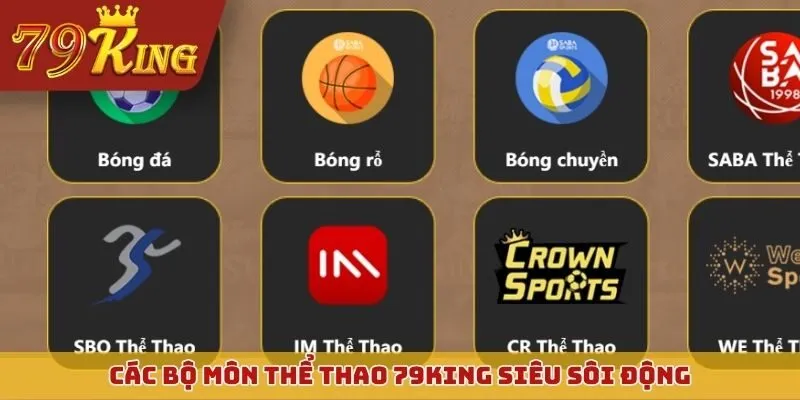 Các bộ môn thể thao 79KING siêu sôi động