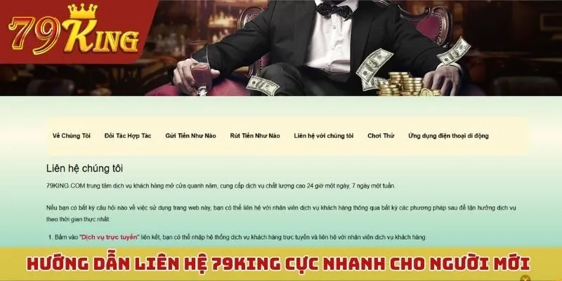 Hướng dẫn cách liên hệ 79KING cực nhanh cho người mới